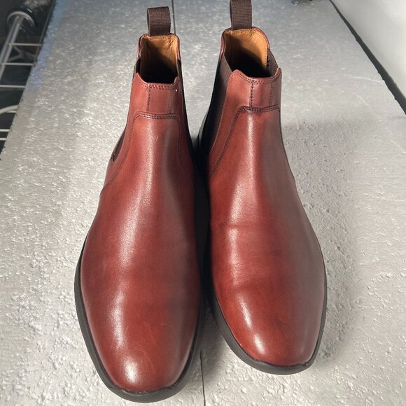 Johnston & Murphy NWOT SZ 11 Mens Brown Leather Chelsea Boot Heritage Old Money - Picture 3 of 10